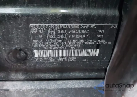 2023 Toyota Rav4 Le from USA, damaged, VIN 2T3F1RFV0PW408468